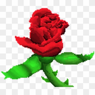 Rose - Transparent Pixel Rose Clipart