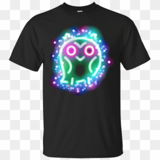 Neon Glow Owl Party T Shirt - Playeras My Hero Academia Clipart