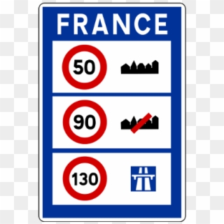 Speed Limits In France - National Speed Limit France Clipart