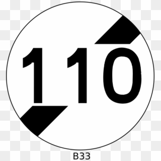 Logo Brand Traffic Sign Speed Limit - 110 Clipart - Png Download