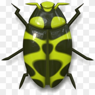 Download Ladybug Dark Green And Yellow Transparent - Png Inseto Clipart