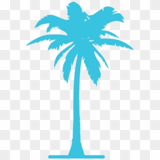 Pool Clipart Border - Blue Palm Tree Png Transparent Png