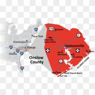 Welcome To Jacksonville Onslow Economic Development - Atlas Clipart