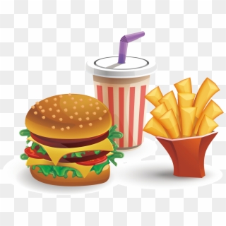 Hamburger, Cocacola, Cheeseburger, Sandwich Png Image - Burger Fries And Coke Clipart