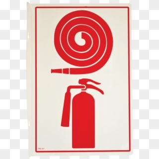 Fire Hose And Extinguisher Pictogram - Fire Hose Cabinet With Fire Extinguisher Clipart