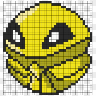 Pokemon Battle Trozei Kakuna Perler Bead Pattern / - Simple Anime Pixel Art Clipart