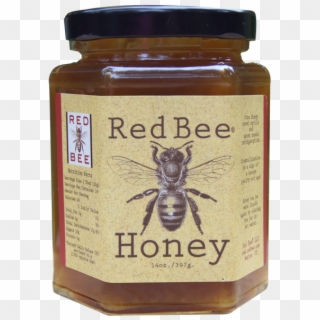 Honey Varietal - Alfalfa - Red Bee Honey Clipart