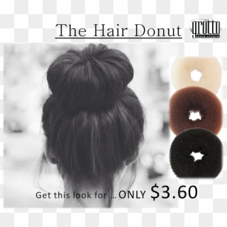 The Secret Behind The Bun Is The Hair Donut Get This - Neat Vs Messy Bun Clipart