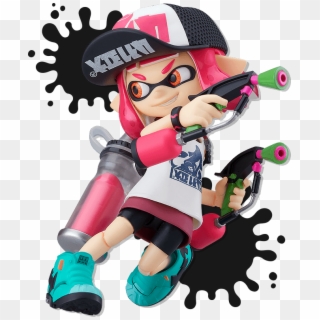 Along With Two Squid Figures, Effect Parts And More - Splatoon Inkling Girl Clipart