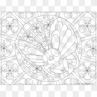 Butterfree Pokemon - Pokemon Adult Coloring Page Clipart