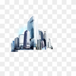 Building City Transprent Png Free Highrise Download - Ciudad Miniatura Png Clipart