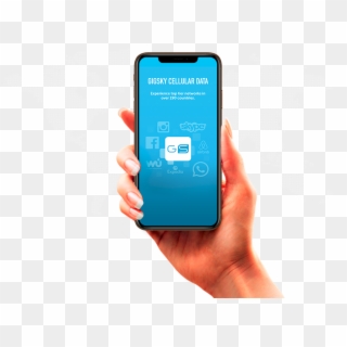 Hand With App 1 - Iphone Xs Hand Png Clipart