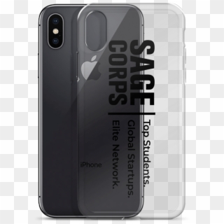 Sc Logo Black 04 Mockup Case With Phone Iphone X - Sage Corps Clipart