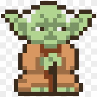 Yoda - Pixel Art Yoda Transparent Clipart