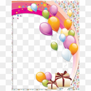 Happy Birthday Balloons Png Picture - Birthday Photo Frames Hd Clipart