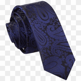 Dark Blue Paisley Tie Clipart