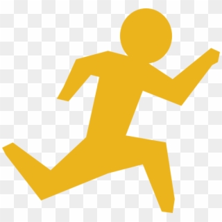 Small - Running Stick Figure Png Clipart
