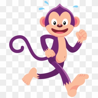 Caremonkey Now Even Faster - Cartoon Monkey Running Png Clipart