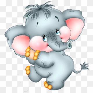 Cute Cartoon Elephant Free Png Picture - Cartoon Png Clipart
