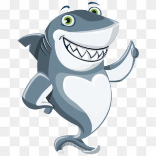 Download Shark Vector Png Transparent Image - Cartoon Shark No Background Clipart