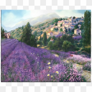 Lavender Fields - Lavender Fields Art Clipart
