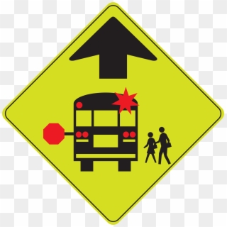 This Free Icons Png Design Of School Bus Stop Ahead Clipart