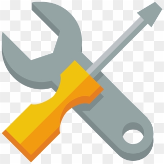 Free Icons Png - Wrench And Screwdriver Vector Clipart