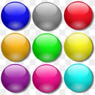 Colored Dots Png - Marbles Clip Art Transparent Png