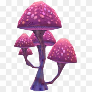 Pink Mushroom Flora - Pink Mushroom Png Clipart