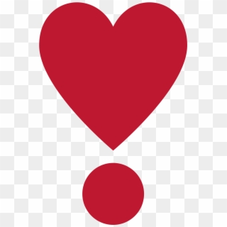 Heart Above Dot - Heart Exclamation Emoji Clipart