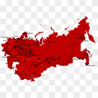 Gulag Location Map - Soviet Union Flag Map Clipart