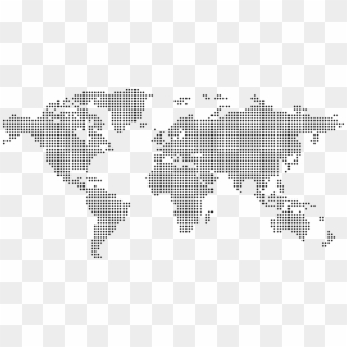 Ft-bg - World Map Png Dots Clipart
