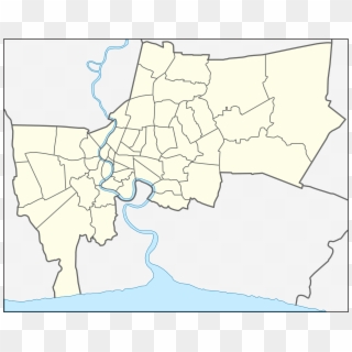 Thailand Bangkok Location Map - Bangkok Districts Clipart