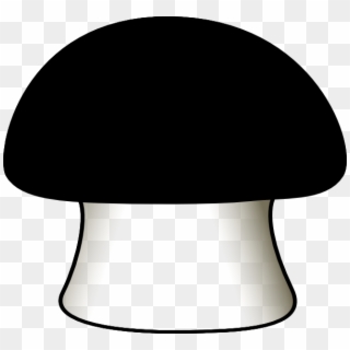 Small - Black Mushroom Png Clipart