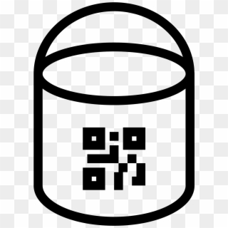 Clipart Transparent Stock Paint Bucket With Qr Icon - Draw Paint Bucket - Png Download