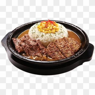 Beef & Hamburg Curry Rice - Pepper Lunch Clipart