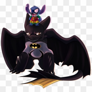 Stitch Batman Toothless Drawing How To Train Your Dragon Clipart