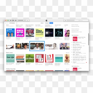 Mini Feature On Itunes Home Page Clipart