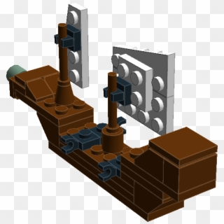 Mini Pirate Ship 2 - Wood Clipart