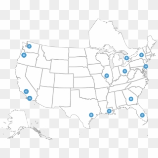 Locations Gcg - United States Map Transparent States Clipart