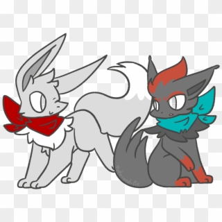 These Two Are What Maple And Pie Original Would Have - Eevee X Zorua Clipart