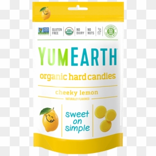 Hard Candy Yumearth Lemon Organic - Fruit Clipart
