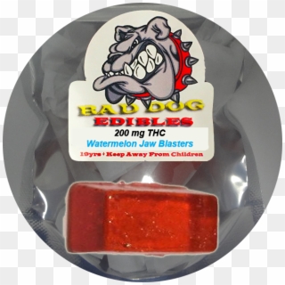 Bad Dog Edibles 200mg Thc Watermelon Jaw Blasters Hard - Graffiti Character Bulldog Clipart