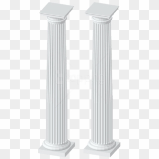 Free Png Download White Columns Transparent Clipart - Column