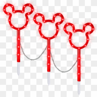 Mickey Mouse Colormorphingâ„¢ Led Pathway Stakes Clipart