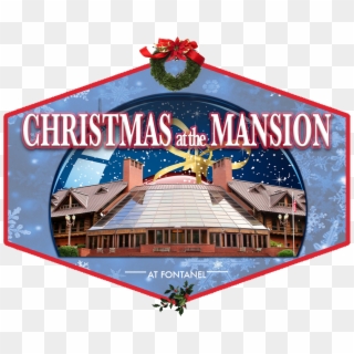 Christmas At The Mansion - Sign Clipart