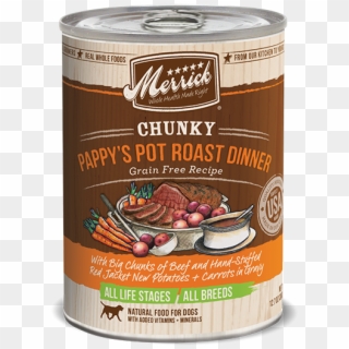 Merrick Chunky Pappy's Pot Roast Dinner With Beef - Merrick Limited Edition Dog Food Clipart