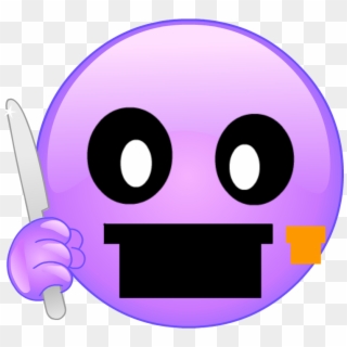 Purple Guy Emoji - Cartoon Clipart