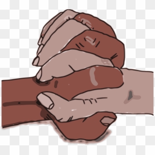 Brown And Pink Hands Together, Race Solidarity, Illustration - Tolerance Clipart - Png Download