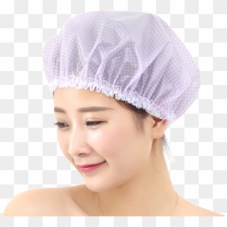 Shuang Niu Korean Waterproof Shower Cap Fresh Bathing - Girl Clipart